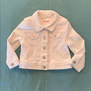 Cat & Jack white denim jacket